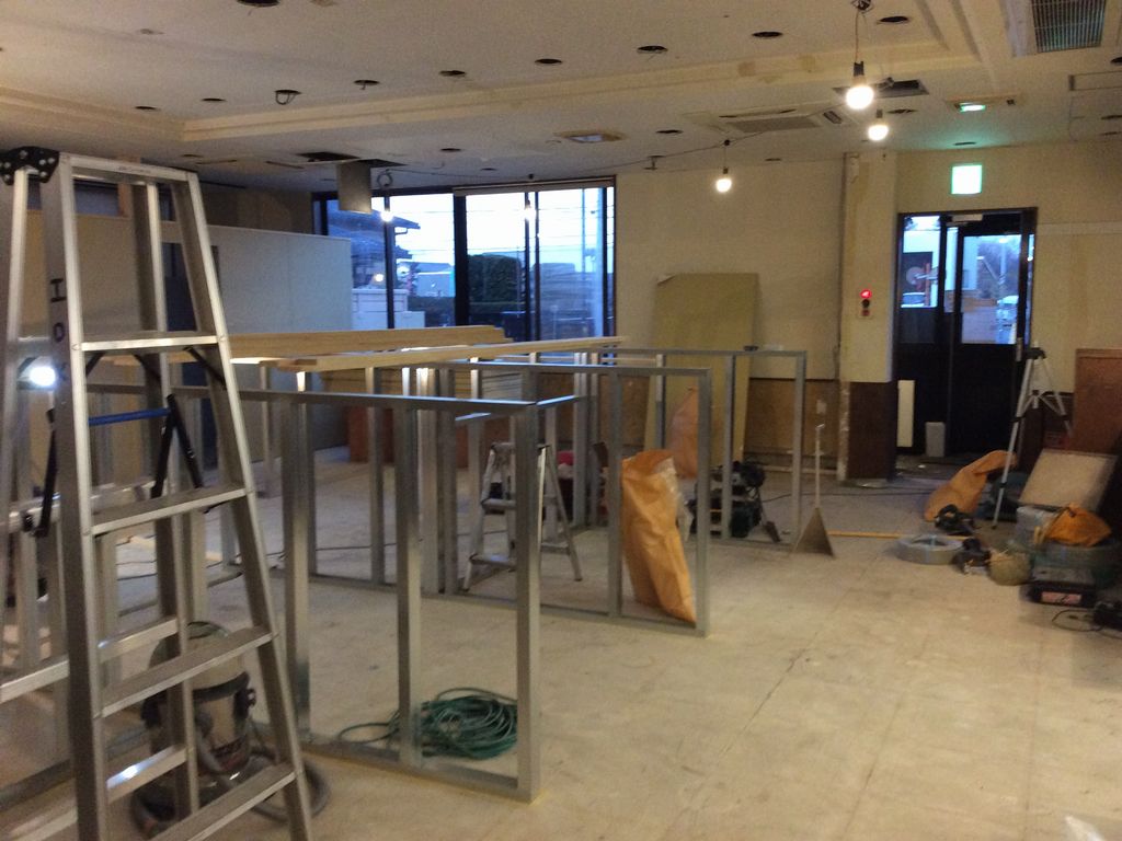 飲食店（ラーメン店）の店舗内装工事を千葉県野田市にて行いました
